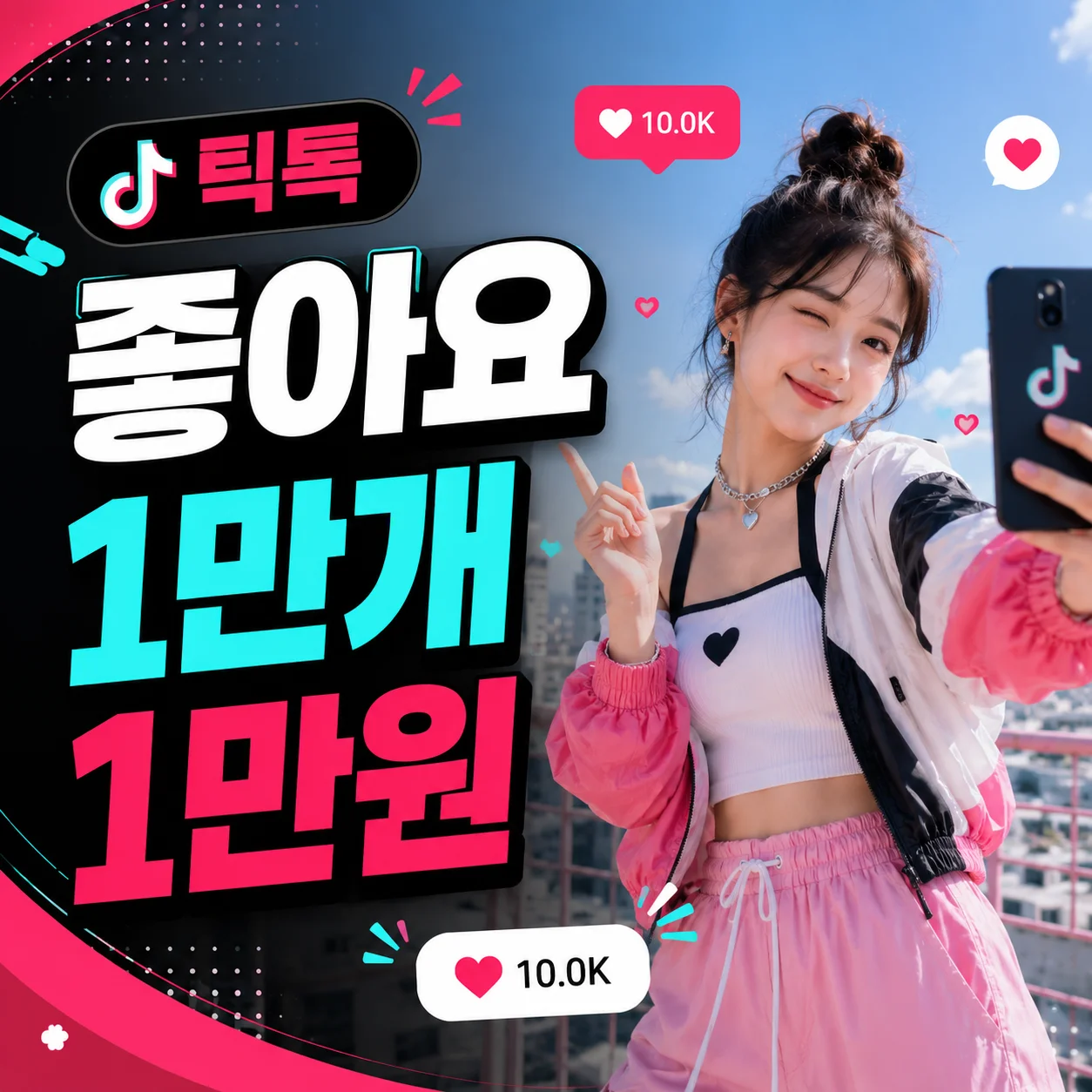 틱톡 좋아요 단품 가격
